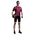 cheap Women&#039;s Cycling Clothing-SANTIC Men&#039;s Short Sleeve Cycling Jersey Summer Polyester Burgundy Solid Color Bike Jersey Ultraviolet Resistant Quick Dry Breathable Back Pocket Limits Bacteria Sports Solid Color Mountain Bike MTB