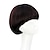 cheap Synthetic Trendy Wigs-Synthetic Wig Straight Straight Bob With Bangs Wig Dark Auburn#33 Dark Wine Auburn Black Synthetic Hair 8 inch Women‘s Red Black Brown hairjoy Christmas Party Wigs