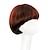 cheap Synthetic Trendy Wigs-Synthetic Wig Straight Straight Bob With Bangs Wig Dark Auburn#33 Dark Wine Auburn Black Synthetic Hair 8 inch Women‘s Red Black Brown hairjoy Christmas Party Wigs