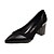 abordables Escarpins femme-Femme Chaussures à Talons Escarpins Talon Bottier Bout pointu Polyuréthane Minimalisme Automne Amande / Noir / Quotidien