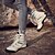 baratos Sapatos Desportivos de mulher-Mulheres Tênis Sapatos Confortáveis Sem Salto Pele Napa / Tecido elástico Esportivo Aventura Inverno Preto / Branco