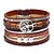 お買い得  ブレスレット＆バングル-Women&#039;s Leather Bracelet Wide Bangle Classic Stylish Creative Tree of Life life Tree Ladies Simple Fashion Trendy everyday Leather Bracelet Jewelry Blue / Gray / Black For Carnival Birthday