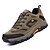 cheap Men&#039;s Athletic Shoes-Men&#039;s Trainers Athletic Shoes Comfort Shoes Sporty Athletic Trail Running Shoes Mesh PU Non-slipping Army Green Brown Gray Color Block Fall