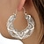 cheap Trendy Jewelry-Women&#039;s Earrings Vintage Enamel Mandala Lotus Hollow Hoop Dangle Earrings Antique Silver Gypsy Indian Tribal Ethnic Big Large Hoop
