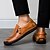 voordelige Hereninstappers &amp; loafers-Heren Comfort schoenen Nappaleer / Leer Lente zomer Loafers &amp; Slip-Ons Zwart / Lichtbruin / Donker Bruin / EU40