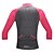 tanie Odzież kolarska damska-SANTIC Damskie Koszulka rowerowa Rower Tee Tshirt Dżersej Kolarstwo górskie Kolarstwie szosowym Sport Retro Niejednolita całość Różowy Odporny na UV Oddychający Odporność na promieniowanie UV Odzież