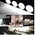 billige LED-kabinettlys-zdm 1 setter 6 stk 12w svart ledning sølvfarget aluminium kjøkken under kabinettbelysning for skrankemøbler LED-belysning med dimmable rf fjernkontroll eu / us 12v2a strøm