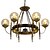 cheap Chandeliers-6-Light Chandelier Uplight Painted Finishes Metal Glass Mini Style 110-120V / 220-240V Warm White Bulb Not Included / E26 / E27