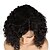 cheap Human Hair Wigs-Remy Human Hair Full Lace Lace Front Wig Asymmetrical Kardashian style Brazilian Hair Afro Curly Black Wig 130% 150% 180% Density with Baby Hair Fashionable Design Women Sexy Lady Natural Women&#039;s 8-14