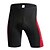 billige Shorts, tights og bukser for menn-Jaggad Herre Fôrede sykkelshorts Sykkel Fôrede shorts Bukser Pustende 3D Pute Fort Tørring sport Helfarge Spandex Svart / Rød Veisykling triathlon Klær Slimfit Sykkelklær Avanserte sømteknikker