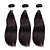 olcso Természetes színű copfok-3 csomag Hajszövés Brazil haj Egyenes Emberi hajhosszabbítás Szűz haj Az emberi haj sző 8-30 hüvelyk Természet fekete / 10A
