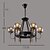 cheap Chandeliers-6-Light Chandelier Uplight Painted Finishes Metal Glass Mini Style 110-120V / 220-240V Warm White Bulb Not Included / E26 / E27