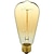 baratos Incandescente-3 peças 40w edison vintage lâmpada incandescente regulável e26 e27 st64 filamento de candelabro âmbar branco quente para luminária 220-240v