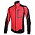 cheap Men&#039;s Jackets &amp; Gilets-Arsuxeo Men&#039;s Cycling Jacket Bike Jacket Winter Fleece Jacket Top Thermal / Warm Windproof Fleece Lining Sports Polyester Spandex Fleece Winter Red / Blue / Light Green Mountain Bike MTB Road Bike