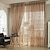 cheap Sheer Curtains-Sheer Curtains Shades Bedroom Solid Colored Cotton / Polyester Reactive Print