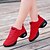 cheap Dance Sneakers-Women&#039;s Dance Shoes Dance Sneakers Sneaker Flat Heel White / Black / Red / Practice / EU40