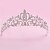 voordelige Bruiloft Zendspoel-Legering kroon tiara&#039;s met Strass 1 PC Bruiloft Helm