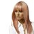 cheap Human Hair Capless Wigs-Human Hair Wig Straight Straight Light Auburn Tipped Medium Brown with Blonde Beige Blonde / Bleached Blonde