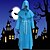 cheap Historical &amp; Vintage Costumes-Pastor Cosplay Costume Cloak Masquerade Men&#039;s Adults&#039; One Piece Halloween Masquerade Festival / Holiday Woolen Red / Blue / White Men&#039;s Easy Carnival Costumes Simple Solid Colored / Leotard / Onesie