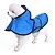 cheap Dog Clothes-Dog Rain Coat Puppy Clothes Striped Color Block Simple Ordinary Unique Design Outdoor Dog Clothes Puppy Clothes Dog Outfits Blue Orange Costume for Girl and Boy Dog Terylene L XL