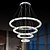 tanie Design kolisty-20+40+60+80 cm Okrągły / okrągły projekt Lampy widzące Metal Galwanizowany LED 110-120V 220-240V