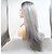 abordables Pelucas del cordón sintéticas-Synthetic Lace Front Wig kinky Straight Layered Haircut Lace Front Wig Medium Length Grey Synthetic Hair 26 inch Women&#039;s Women Dark Gray Black Sylvia
