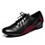 cheap Ballroom Shoes &amp; Modern Dance Shoes-Men&#039;s Dance Shoes Modern Shoes Ballroom Shoes Sneaker Stitching Lace / Splicing Thick Heel Dark Red / Army Green