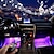 ieftine Benzi de Lumină LED-ZDM® 1m Bare De Becuri LED Rigide 48 LED-uri SMD5050 1 Controler la distanță de 24 de taste 1Setați suportul de montare 1set Alb Cald RGB Rezistent la apă Model nou Potrivite Pentru Autovehicule 12 V