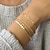 voordelige Armbanden en bangles-4pcs Women&#039;s ID Bracelet Link / Chain Dainty Ladies Elegant Trendy Delicate Alloy Bracelet Jewelry Silver / Gold For Daily Work