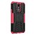 abordables Otras carcasas-Case For LG LG Q7 with Stand Back Cover Armor Hard PC