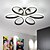 baratos Luzes de teto reguláveis-58 cm Novo Design Apliques de Tecto Metal silica Gel Sputnik Acabamentos Pintados LED / Modern AC100-240V
