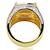 preiswerte Ringe-1 Stück Bandring Ring For Herren Kubikzirkonia Party Hochzeit Geschenk Kupfer Strass Klassisch