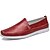 ieftine Saboți și Mocasini Bărbați-Men&#039;s Comfort Shoes Spring Daily Loafers &amp; Slip-Ons Cowhide White / Black / Red