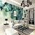 cheap Floral &amp; Plants Wallpaper-Mural Wallpaper Wall Sticker Covering Print Adhesive Required Feather Canvas Home Décor