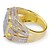 お買い得  指輪-1個 バンドリング 指輪 For 男性用 キュービックジルコニア パーティー 結婚式 贈り物 銅 ラインストーン クラシック