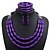 cheap Jewelry Sets-Women&#039;s Synthetic Tanzanite Necklace Beads Snake Stylish Resin Earrings Jewelry Purple / Yellow / Green For Holiday Going out 1 set