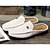 cheap Men&#039;s Clogs &amp; Mules-Men&#039;s Clogs &amp; Mules Moccasin Daily Nappa Leather White Black Brown Fall