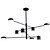 tanie Design sputnikowy-8-punktowy żyrandol 107 cm metal geometryczny galwaniczny malowany wykończenia artystyczne 110-120v 220-240v