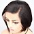 cheap Human Hair Wigs-Remy Human Hair Full Lace Lace Front Wig Bob Asymmetrical style Brazilian Hair Straight Natural Straight Natural Black Wig 130% 150% 180% Density with Baby Hair Women Easy dressing Best Quality