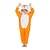 tanie Piżamy kigurumi-Dla dzieci Piżama Kigurumi Lisek Solidne kolory Piżama Onesie zabawny kostium Flanel Cosplay Dla Chłopcy i dziewczęta Święta Animal Piżamy Rysunek