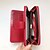cheap Wallets-Unisex Bags PU Leather Cowhide Wallet Wristlet Bag Bi-fold Solid Colored Wedding Event / Party Sports Wine Black Fuchsia Pink / Zipper