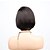 cheap Human Hair Wigs-Remy Human Hair Full Lace Lace Front Wig Bob Asymmetrical style Brazilian Hair Straight Natural Straight Natural Black Wig 130% 150% 180% Density with Baby Hair Women Easy dressing Best Quality