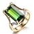 cheap Rings-1pc Band Ring Ring For Women&#039;s Emerald Gift Resin Copper Rhinestone Vintage Style Solitaire Cocktail Ring Mood