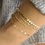 voordelige Armbanden en bangles-4pcs Women&#039;s ID Bracelet Link / Chain Dainty Ladies Elegant Trendy Delicate Alloy Bracelet Jewelry Silver / Gold For Daily Work