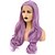Недорогие Парик из искусственных волос на кружевной основе-Синтетические кружевные передние парики Волнистый Свободная часть Лента спереди Парик Длинные Фиолетовый Искусственные волосы 24 дюймовый Жен. Регулируется Жаропрочная Фиолетовый