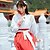 cheap Dance Costumes-Dance Costumes Hanfu Women&#039;s Training / Performance Cotton / Polyester Embroidery Long Sleeve Skirts / Top / Belt