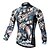 abordables Vêtements de cyclisme pour femmes-XINTOWN Homme Maillot Velo Cyclisme Manches Longues L&#039;hiver Cyclisme Maillot Top avec 3 poches arrière VTT Vélo tout terrain Vélo Route Respirable Résistant aux ultraviolets Séchage rapide Blanche