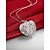 cheap Necklaces-Women&#039;s Pendant Necklace Hollow Heart Love Hollow Heart Ladies Fashion Floral 3D S925 Sterling Silver Silver 45 cm Necklace Jewelry 1pc For Party Wedding Casual Daily