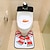 levne Vánoční ozdoby-santa sněhulák jelen duch záchod sedák kryt koberce koupelna set s papírovým ručníkem kryt pro vánoční dárek nový rok domácí dekorace