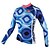 cheap Women&#039;s Cycling Clothing-ILPALADINO Women&#039;s Long Sleeve Cycling Jersey Winter Fleece Elastane Blue Funny Fashion Bike Jersey Top Mountain Bike MTB Road Bike Cycling Thermal Warm Fleece Lining Ultraviolet Resistant Sports